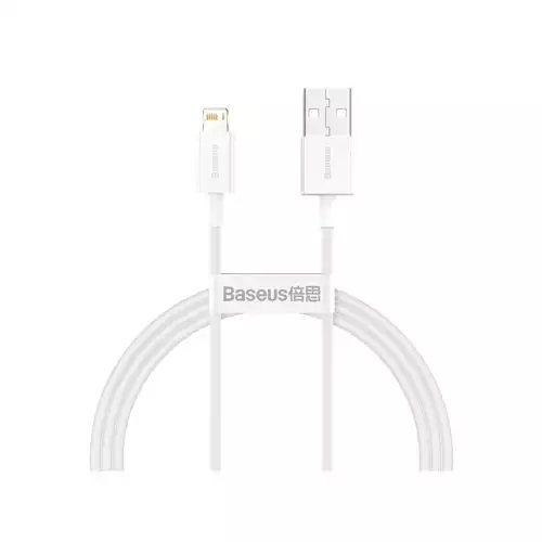 BASEUS CALYS-A02 SUPERIOR CABLE USB - LIGHTNING 2,4A 1 M WHITE