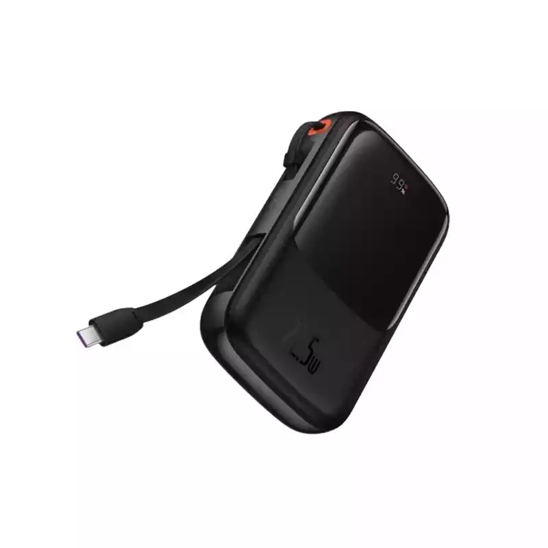 Baseus Qpow Pro 22.5W 10000mAh Type-C Digital Display Fast Charge Power Bank (Black) thumbnail