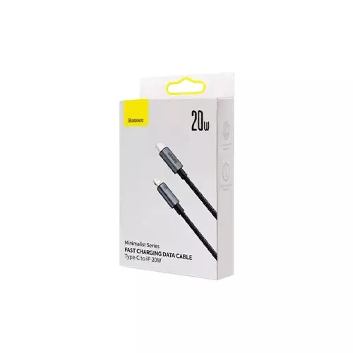 Baseus Minimalist Series 20W Type-C to iP Fast Charging Black Data Cable-1