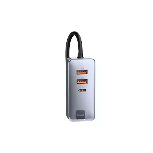 Baseus CCBT-A0G 2x USB / 2x USB Type C 120W PPS Share Together Gray Fast charging car charger