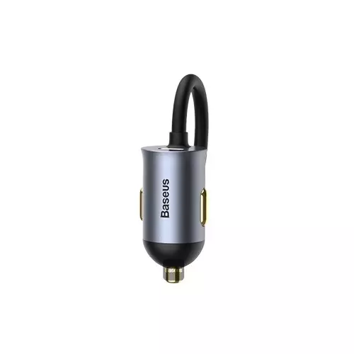 Baseus CCBT-A0G 2x USB / 2x USB Type C 120W PPS Share Together Gray Fast charging car charger-2