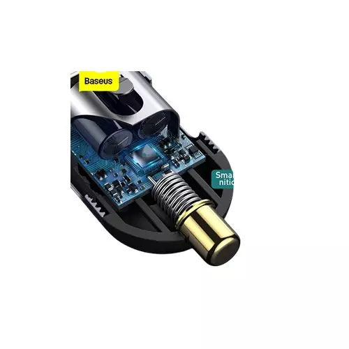 Baseus CCBT-A0G 2x USB / 2x USB Type C 120W PPS Share Together Gray Fast charging car charger-3