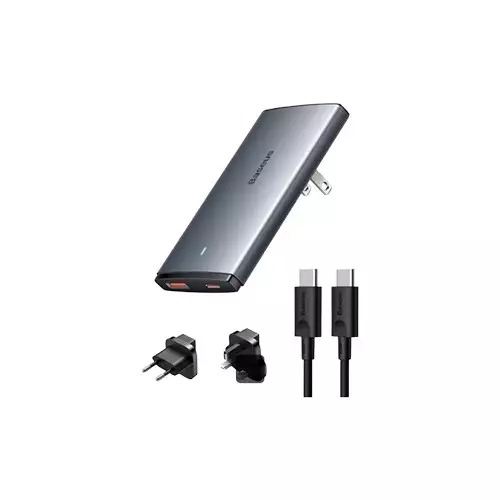 Baseus GaN5 Pro CCGP150113 USB & USB-C 65W Charger Gray