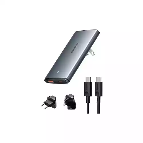 Baseus GaN5 Pro CCGP150113 USB & USB-C 65W Charger Gray thumbnail