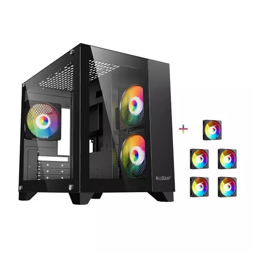 PC Cooler PC-919B 5F Micro ATX Gaming Case (Black)