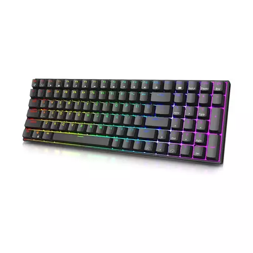 RK ROYAL KLUDGE RK100 Wireless Tri-Mode Mechanical Keyboard (Red Switch)