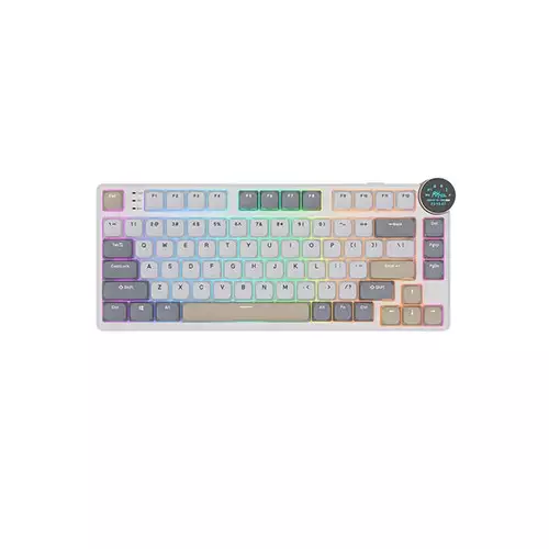 Royal Kludge N80 Low-Profile Tri-Mode Pearly Dawn RGB Mechanical Keyboard
