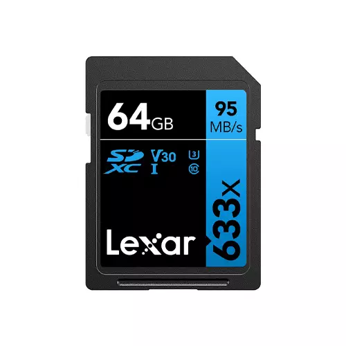 LEXAR 64GB PROFESSIONAL 633X UHS-I SDHC MEMORY CARD