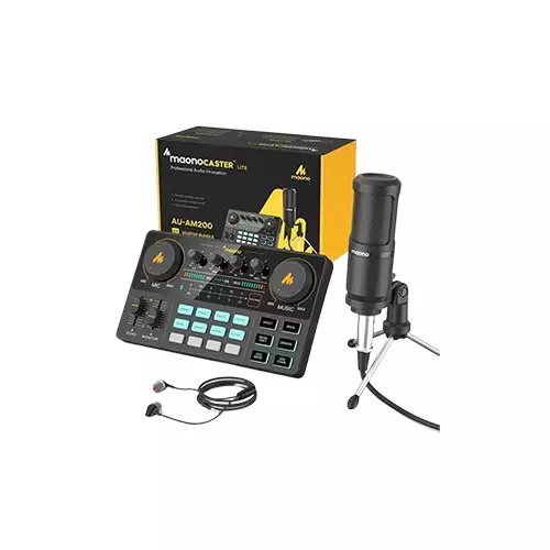 Maono Au-am200-s1 Maonocaster Lite Portable All-in-one Podcast Production Studio-2