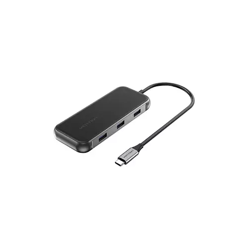 Vention TFKHB Type-C Male to Tri USB 3.0, HDMI, VGA, LAN Multiport Converter