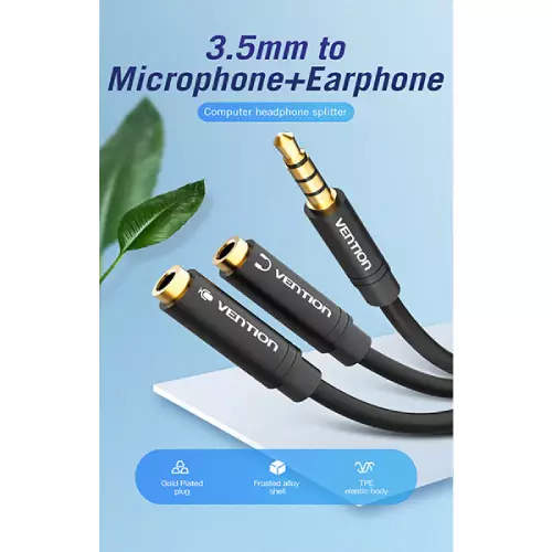 VENTION BBVBY 3.5mm to 2*3.5mm Stereo Splitter Cable-1