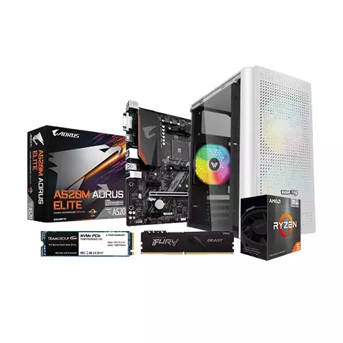 AMD RYZEN 5 5600G GIGABYTE A520M AORUS ELITE 8GB RAM 256GB SSD BUDGET PC