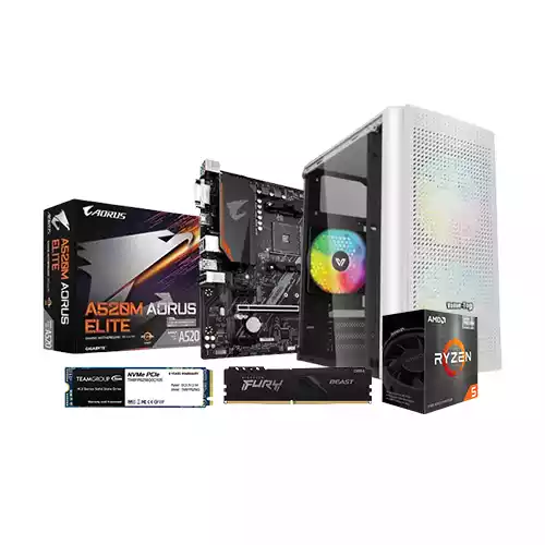 AMD RYZEN 5 5600G GIGABYTE A520M AORUS ELITE 8GB RAM 256GB SSD BUDGET PC