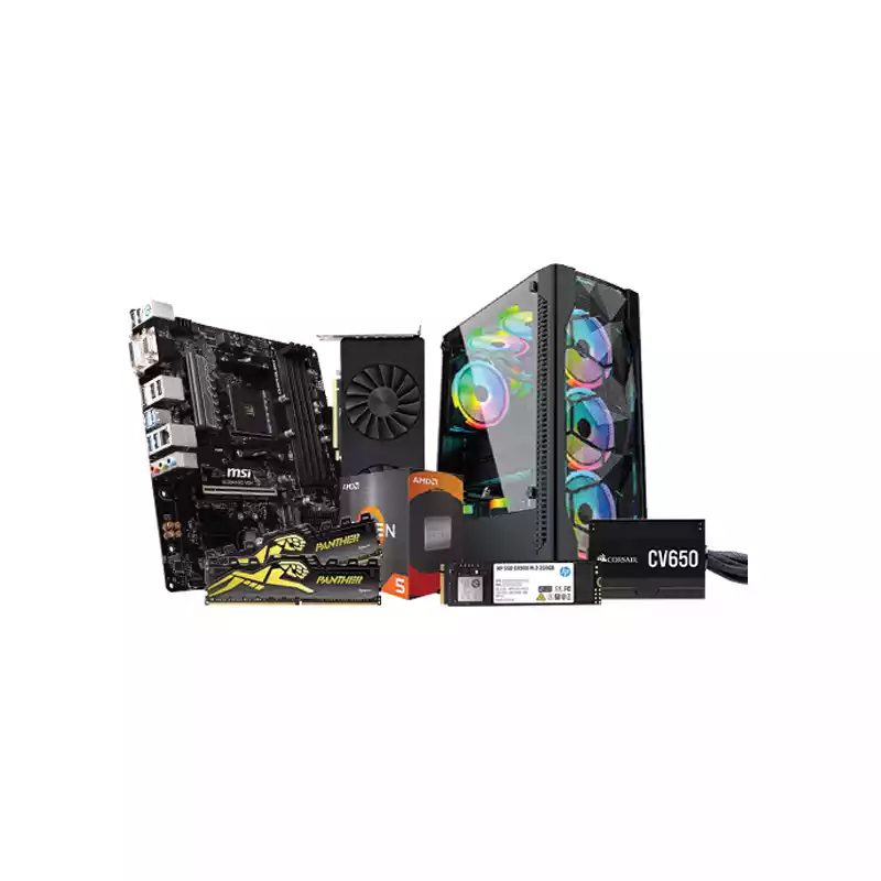 AMD RYZEN 5 5600 MSI B450M PRO-VDH MAX INTEL ARC A750 GPU GAMING PC