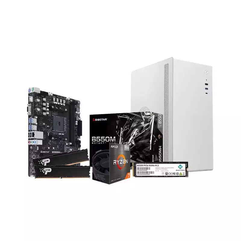 AMD RYZEN 7 5700G BIOSTAR B550MH RACING 16GB RAM 512GB SSD BUDGET PC