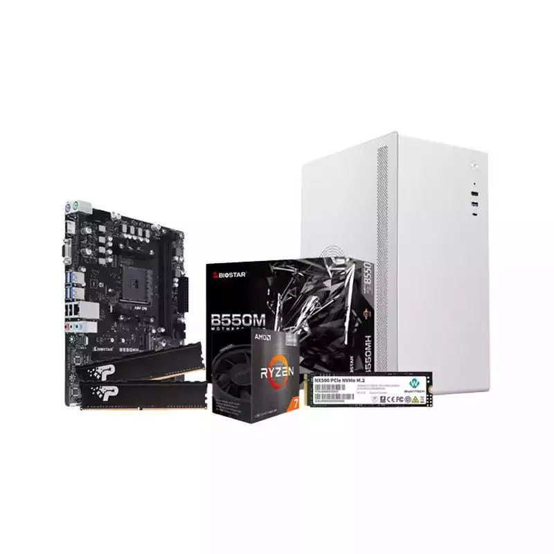 AMD RYZEN 7 5700G BIOSTAR B550MH RACING 16GB RAM 512GB SSD BUDGET PC