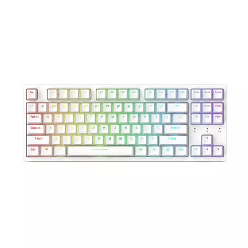 Dareu A87 V2 Wireless Hotswappable Mechanical Keyboard (White)
