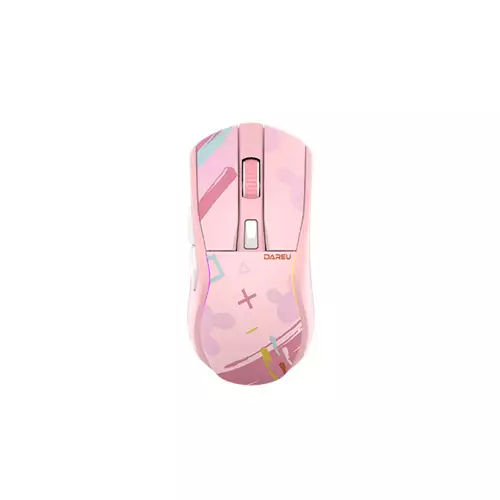 Dareu A950 Pink Tri-Mode Gaming Mouse With Charging Dock