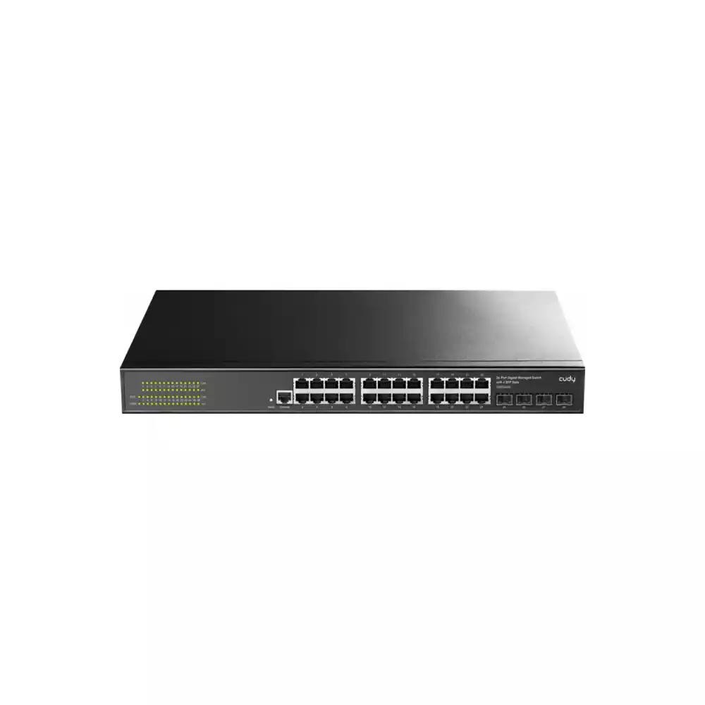 CUDY GS2024S2 24 PORT 2 LAYER MANAGED GIGABIT SWITCH WITH 4 GIGABIT SFP SLOTS thumbnail