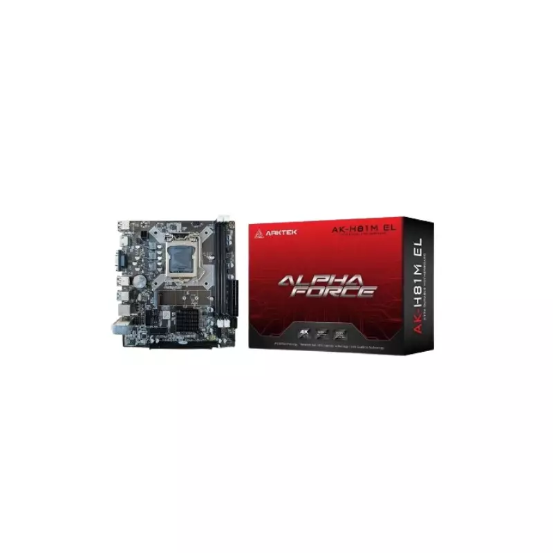 ARKTEK AK-H81M EL LGA1150 Dual Channel DDR3 Micro-ATX Motherboard
