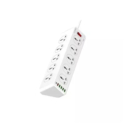 LDNIO SC10610 30W 10 AC Outlets 5 USB Ports 1PD Port Universal Power Strip