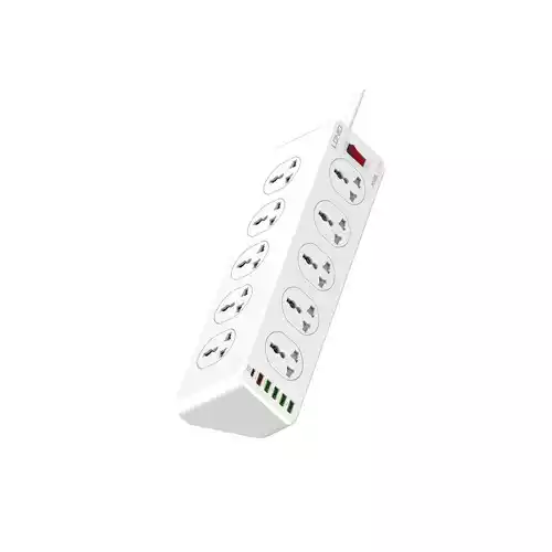 LDNIO SC10610 30W 10 AC Outlets 5 USB Ports 1PD Port Universal Power Strip