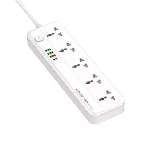 LDNIO SC5415 5 AC Universal Outlets 4 USB Socket Power Strip