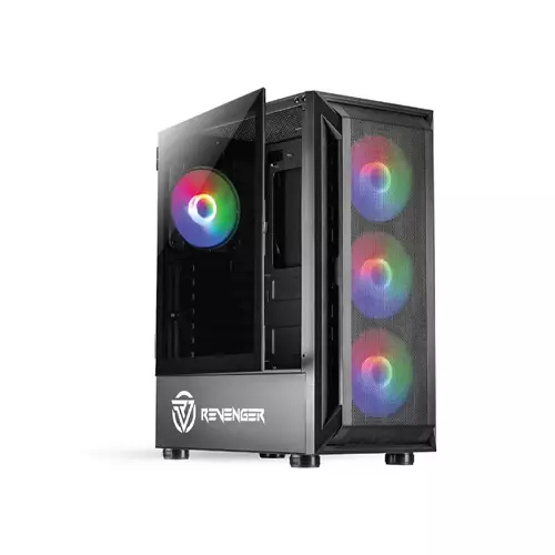REVENGER JETFIRE 2 RGB GAMING CASE (BLACK)