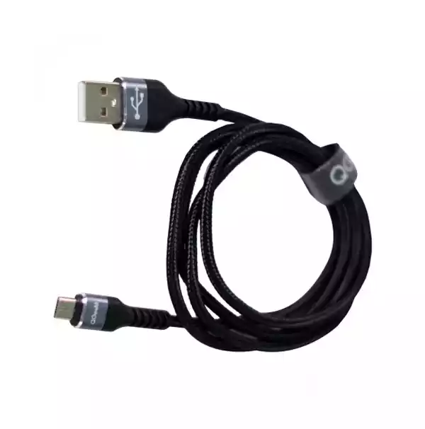 Qgeem CCY01-1 USB Male to Micro USB 1 Meter Black Charging & Data Cable thumbnail