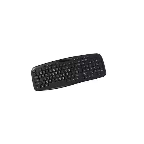 PC Power 403 Office 104 Key USB Keyboard Black thumbnail