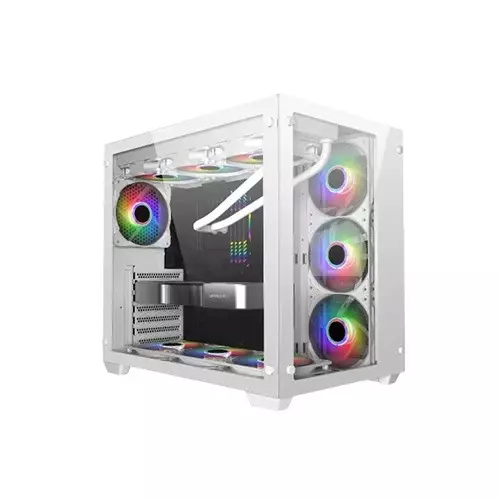 Pc Power Iceberg PP-H40 ARGB ATX Desktop Gaming Case (White)