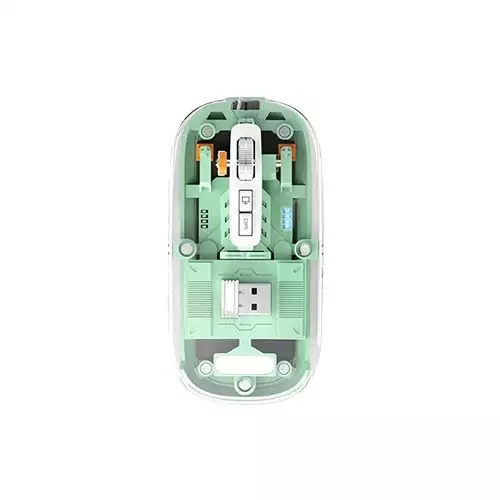 PC Power PGM-P4 RGB Bluetooth Mouse (Green Transparent)