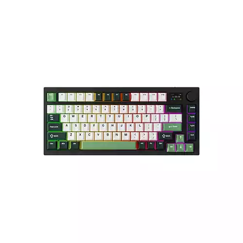 Tecware Spectre 75 Gasket Mounted Mechanical Keyboard with LCD Display (Frosty Forest) thumbnail