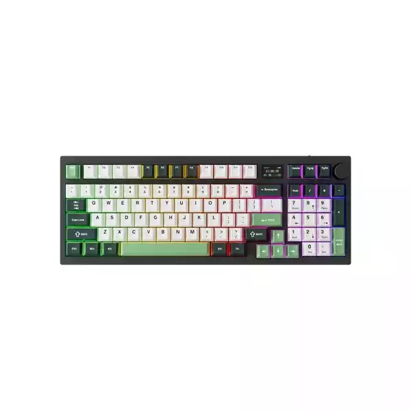 Tecware Tri-Tone PBT Keycaps 96 Keys Mechanical Keyboard - Frosty Forest thumbnail
