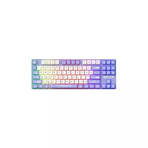 Ajazz AK870 MC Hot-swap 87-Key Purple White Mechanical Keyboard
