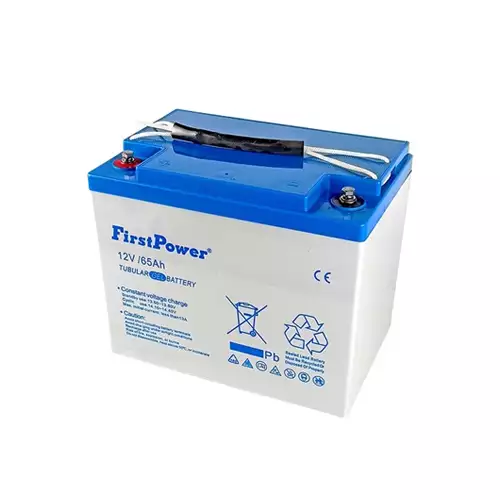FirstPower 12V 65Ah Tubular Gel Battery