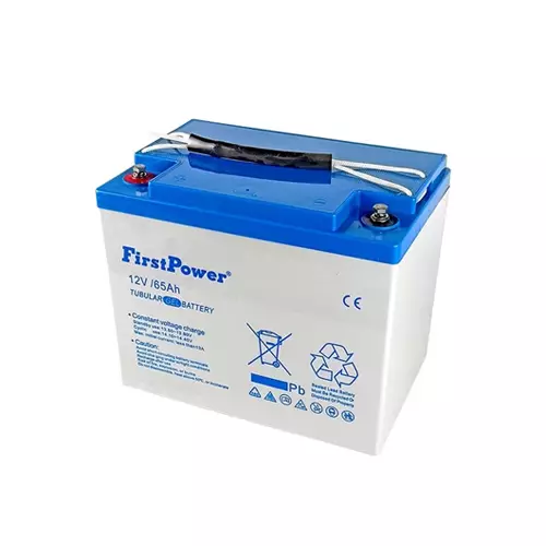 FirstPower 12V 65Ah Tubular Gel Battery