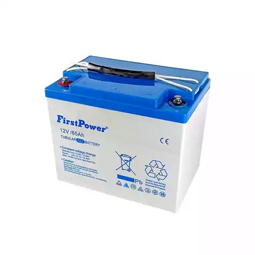 FirstPower 12V 65Ah Tubular Gel Battery