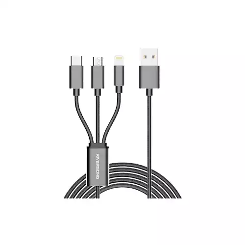 RIVERSONG C19 INFINITY III 3 IN 1 USB CHARGING AND DATA TRANSFER 1 METER CABLE thumbnail