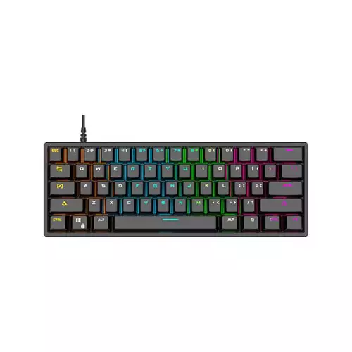 LEAVEN K620 WIRED MECHANICAL KEYBOARD FULL BLACK
