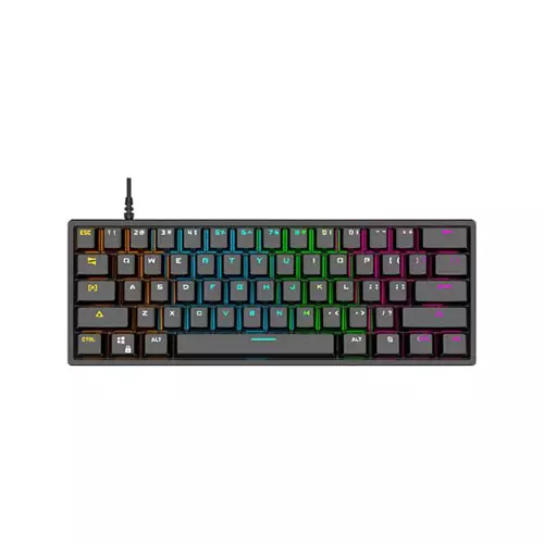LEAVEN K620 WIRED MECHANICAL KEYBOARD FULL BLACK