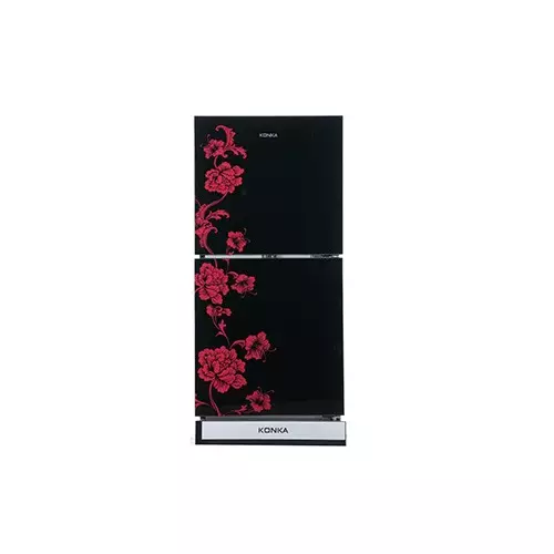 KONKA KRB-200GB-Glass Mirror 200 Ltr Bottom Freezer 2-Door Refrigerator