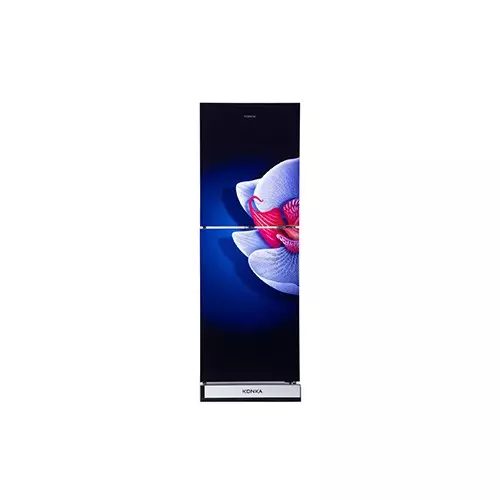KONKA KRB-270VB- 3D Blue Iris 270 Ltr Bottom Freezer 2-Door Refrigerator