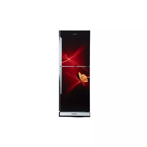 KONKA KRB-307VB-3D Red Butterfly 307 Ltr Bottom Freezer 2-Door Refrigerator