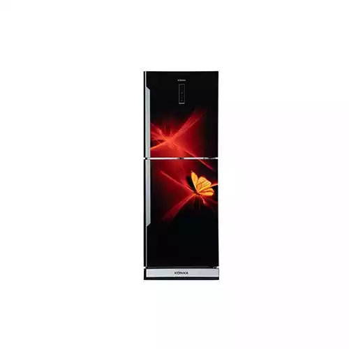 KONKA KRB-270EVB-3D Red Butterfly 270 Ltr Bottom Freezer 2-Door Refrigerator with Digital Display thumbnail