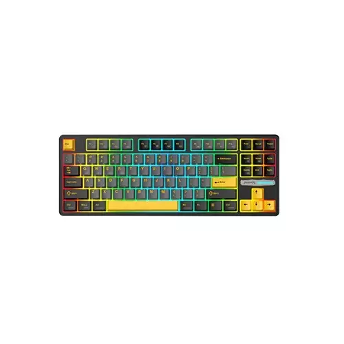 Monka 3087 Pro V2 Tri-Mode Gasket Mount Hotswappable Mechanical Keyboard (Starshine Orange)