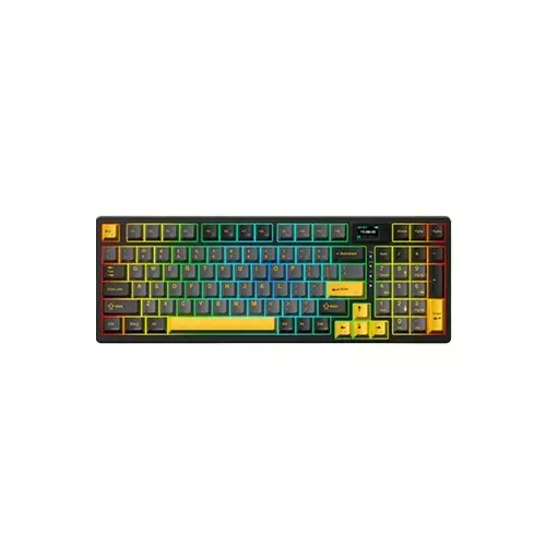 MONKA 3098 PRO V2 Tri Mode RGB Hot swappable Mechanical Keyboard (Star Flare Orange)