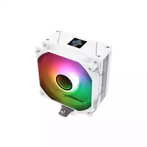 Thermalright Assassin Spirit 120 Vision ARGB CPU Cooler with Display (White) thumbnail