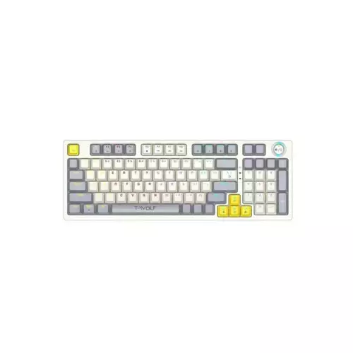 T-Wolf T50 Hotswappble Wired RGB Mechanical Gaming Keyboard