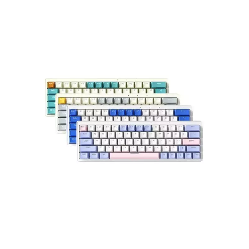 ZIFRIEND ZA63 PRO WIRELESS RGB MECHANICAL KEYBOARD WHITE